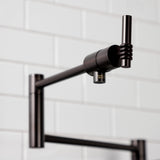 Milano KS4705ML Single-Hole Deck Mount Pot Filler, Oil Rubbed Bronze