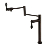 Duchess KS4705PKL Single-Hole Deck Mount Pot Filler, Oil Rubbed Bronze