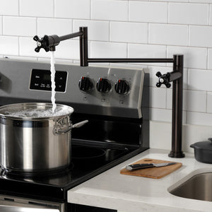 Duchess KS4705PKX Single-Hole Deck Mount Pot Filler, Oil Rubbed Bronze