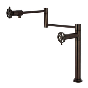 Belknap KS4705RX Two-Handle Deck Mount Pot Filler, Oil Rubbed Bronze