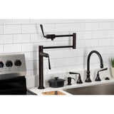 Silver Sage KS4705ZL Single-Hole Deck Mount Pot Filler, Oil Rubbed Bronze