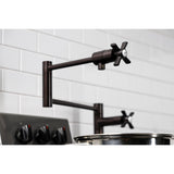 Millennium KS4705ZX Single-Hole Deck Mount Pot Filler, Oil Rubbed Bronze