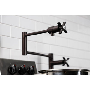 Millennium KS4705ZX Single-Hole Deck Mount Pot Filler, Oil Rubbed Bronze