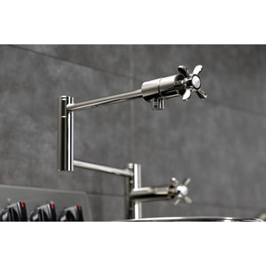 Essex KS4706BEX Single-Hole Deck Mount Pot Filler, Polished Nickel