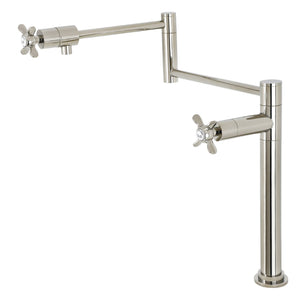 Essex KS4706BEX Single-Hole Deck Mount Pot Filler, Polished Nickel