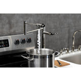 NuWave KS4706DFL Single-Hole Deck Mount Pot Filler, Polished Nickel