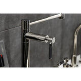 Kaiser KS4706DKL Single-Hole Deck Mount Pot Filler, Polished Nickel