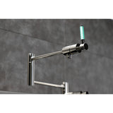 Kaiser KS4706DKL Single-Hole Deck Mount Pot Filler, Polished Nickel