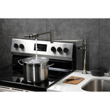 Kaiser KS4706DKL Single-Hole Deck Mount Pot Filler, Polished Nickel