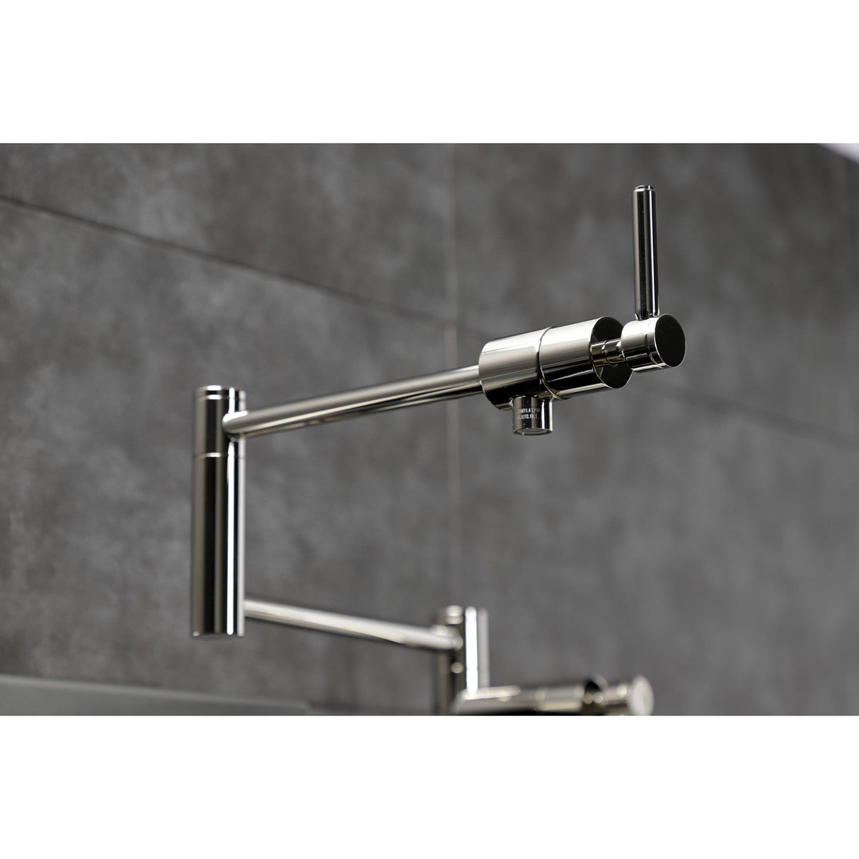 Concord KS4706DL Single-Hole Deck Mount Pot Filler, Polished Nickel