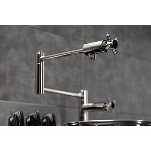 Concord KS4706DX Single-Hole Deck Mount Pot Filler, Polished Nickel