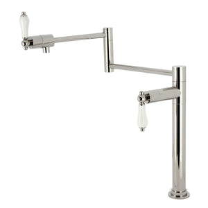 Metropolitan KS4706PL Single-Hole Deck Mount Pot Filler, Polished Nickel