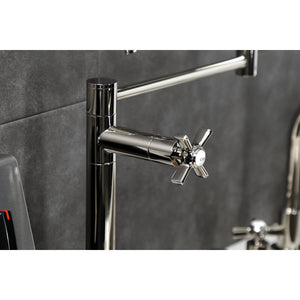 Millennium KS4706ZX Single-Hole Deck Mount Pot Filler, Polished Nickel
