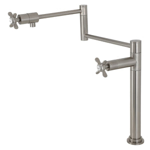 Essex KS4708BEX Single-Hole Deck Mount Pot Filler, Brushed Nickel