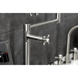 Metropolitan KS4708BX Single-Hole Deck Mount Pot Filler, Brushed Nickel