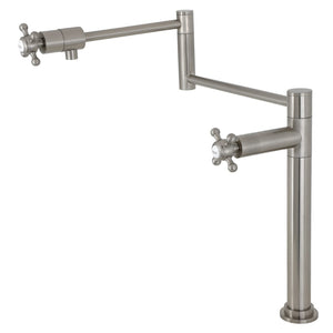 Metropolitan KS4708BX Single-Hole Deck Mount Pot Filler, Brushed Nickel