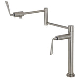 Silver Sage KS4708ZL Single-Hole Deck Mount Pot Filler, Brushed Nickel