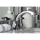 Kaiser KS4981CKL Two-Handle Deck Mount Widespread Bathroom Faucet with Brass Pop-Up, Polished Chrome