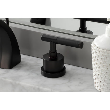 Kaiser KS4985CKL Two-Handle Deck Mount Widespread Bathroom Faucet with Brass Pop-Up, Oil Rubbed Bronze