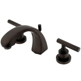 Manhattan KS4985CML Two-Handle 3-Hole Deck Mount Widespread Bathroom Faucet with Brass Pop-Up, Oil Rubbed Bronze