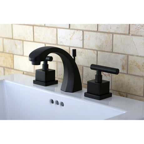 Claremont KS4985CQL Two-Handle 3-Hole Deck Mount Widespread Bathroom Faucet with Brass Pop-Up, Oil Rubbed Bronze