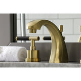 Kaiser KS4987CKL Two-Handle Deck Mount Widespread Bathroom Faucet with Brass Pop-Up, Brushed Brass