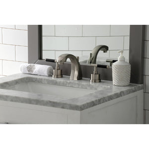 Kaiser KS4988CKL Two-Handle Deck Mount Widespread Bathroom Faucet with Brass Pop-Up, Brushed Nickel