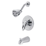 KS511CK Single-Handle 3-Hole Wall Mount Tub and Shower Faucet, Polished Chrome
