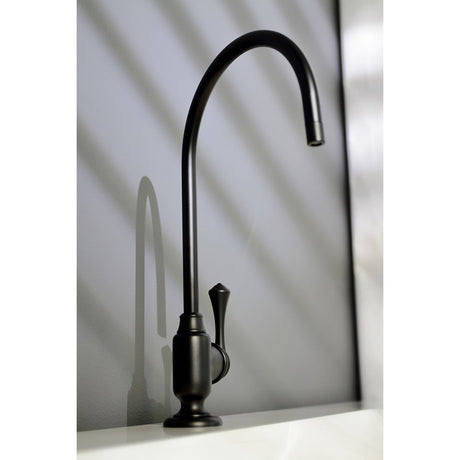 Vintage KS5190BL Single-Handle 1-Hole Deck Mount Water Filtration Faucet, Matte Black