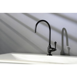 Vintage KS5190BL Single-Handle 1-Hole Deck Mount Water Filtration Faucet, Matte Black
