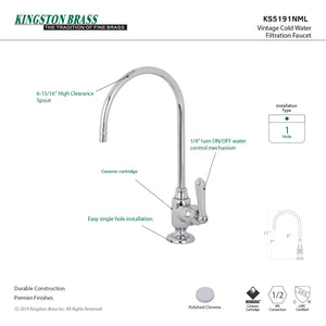 Magellan KS5191NML Single-Handle 1-Hole Deck Mount Water Filtration Faucet, Polished Chrome