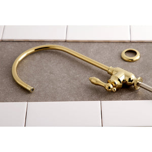 Tudor KS5192TAL Single-Handle 1-Hole Deck Mount Water Filtration Faucet, Polished Brass