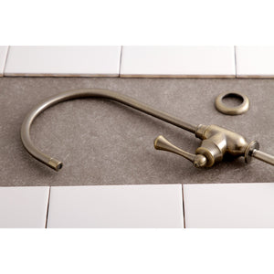 Vintage KS5193BL Single-Handle 1-Hole Deck Mount Water Filtration Faucet, Antique Brass