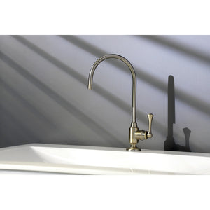 Vintage KS5193BL Single-Handle 1-Hole Deck Mount Water Filtration Faucet, Antique Brass