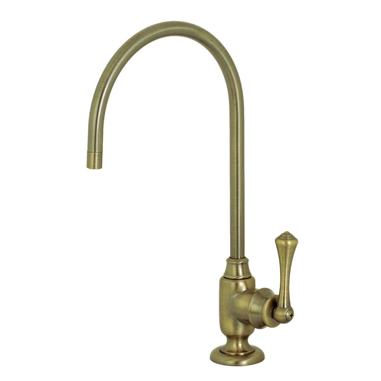 Vintage KS5193BL Single-Handle 1-Hole Deck Mount Water Filtration Faucet, Antique Brass