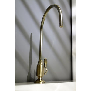 Tudor KS5193TAL Single-Handle 1-Hole Deck Mount Water Filtration Faucet, Antique Brass