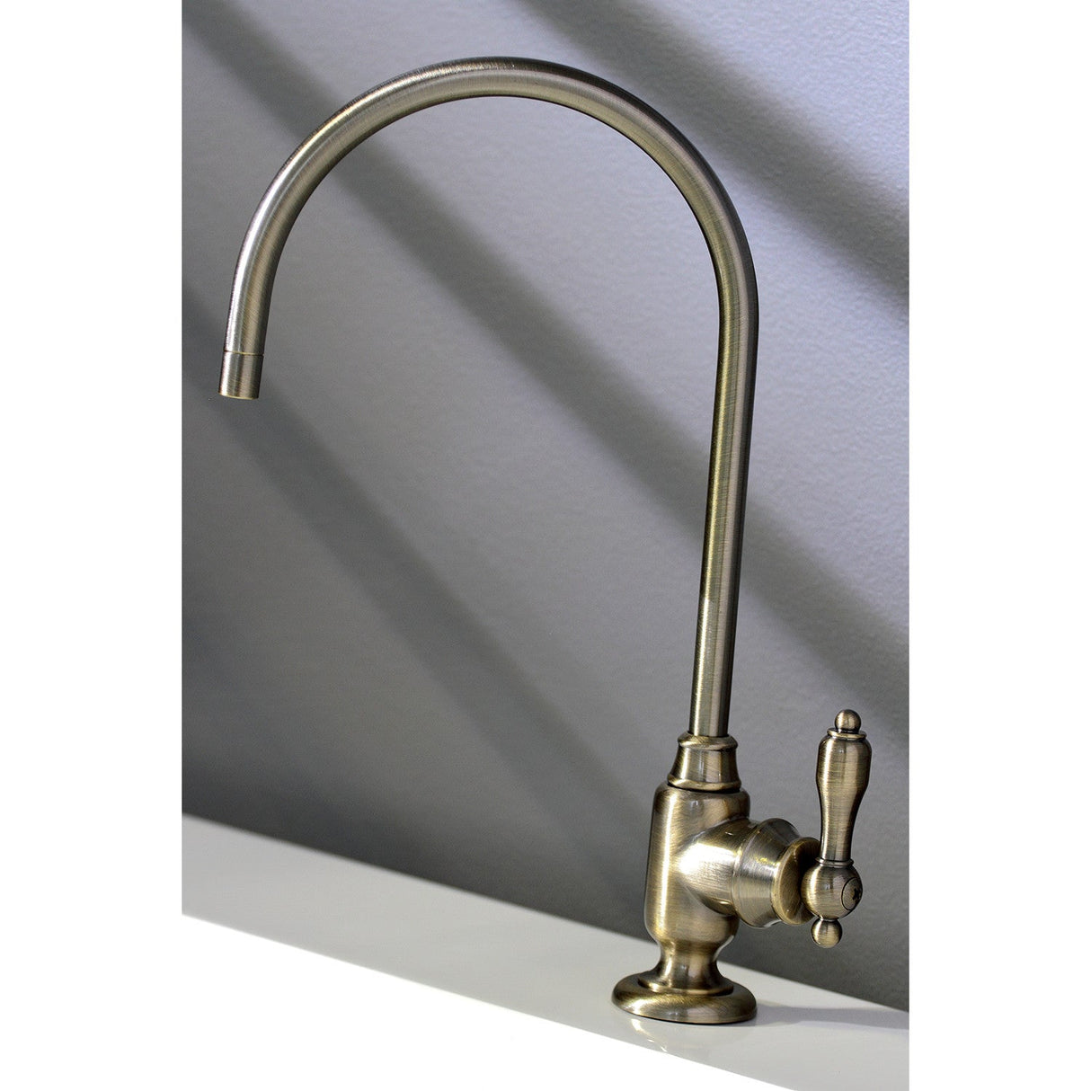 Tudor KS5193TAL Single-Handle 1-Hole Deck Mount Water Filtration Faucet, Antique Brass