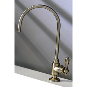 Tudor KS5193TAL Single-Handle 1-Hole Deck Mount Water Filtration Faucet, Antique Brass