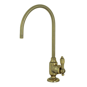 Tudor KS5193TAL Single-Handle 1-Hole Deck Mount Water Filtration Faucet, Antique Brass