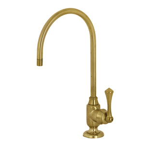 Vintage KS5197BL Single-Handle 1-Hole Deck Mount Water Filtration Faucet, Brushed Brass