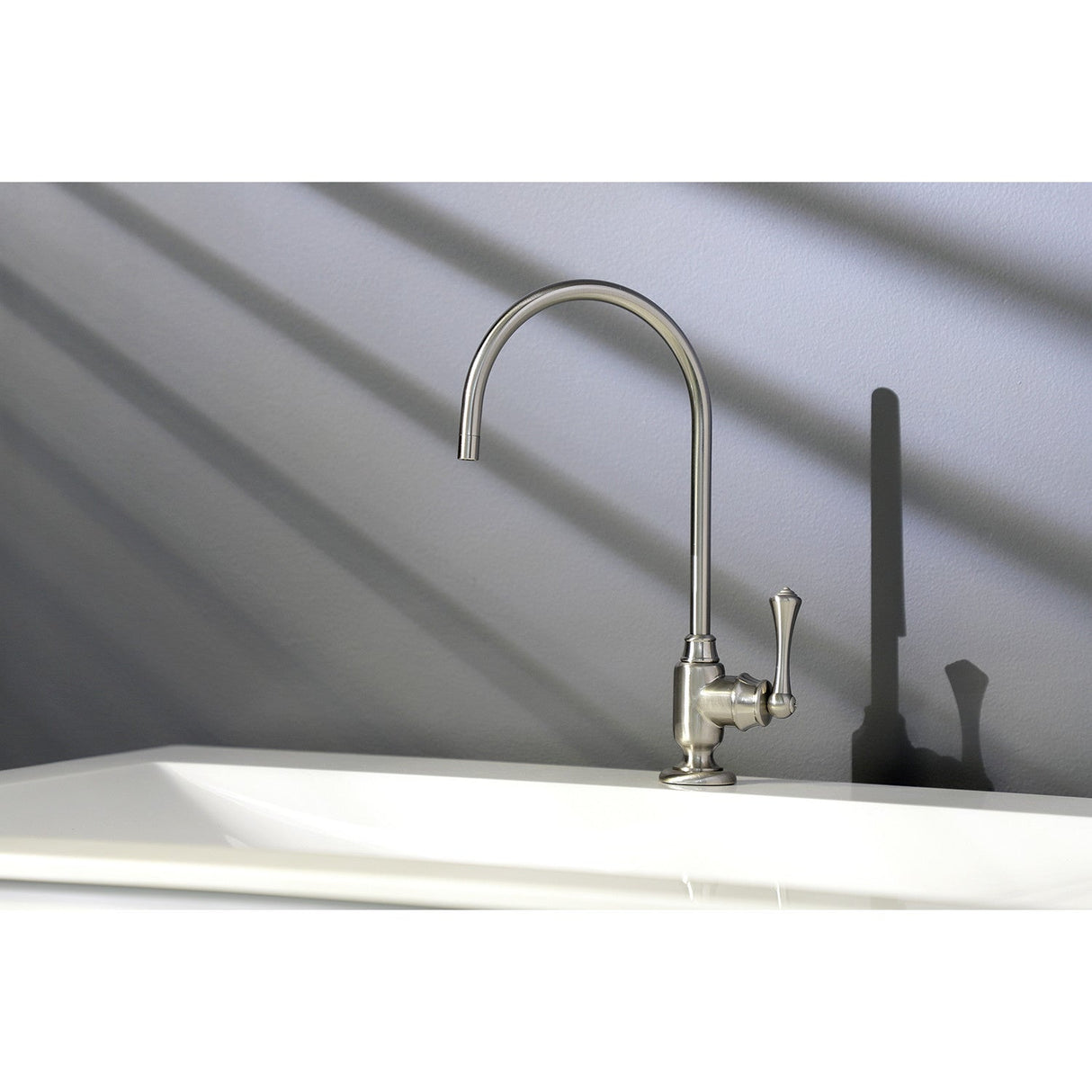 Vintage KS5198BL Single-Handle 1-Hole Deck Mount Water Filtration Faucet, Brushed Nickel