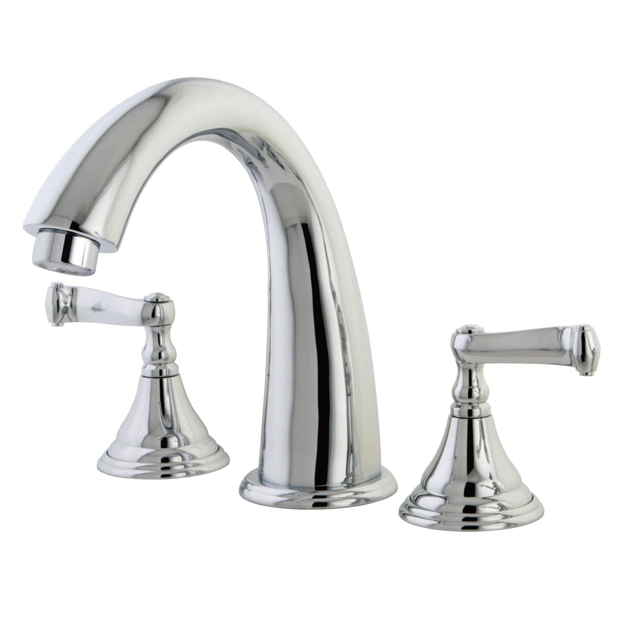 Royale KS5361FL Two-Handle 3-Hole Deck Mount Roman Tub Faucet, Polished Chrome