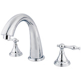 Royale KS5361NL Two-Handle 3-Hole Deck Mount Roman Tub Faucet, Polished Chrome