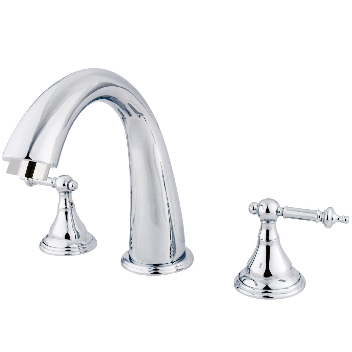 Royale KS5361TL Two-Handle 3-Hole Deck Mount Roman Tub Faucet, Polished Chrome