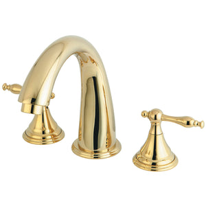 Royale KS5362NL Two-Handle 3-Hole Deck Mount Roman Tub Faucet, Polished Brass