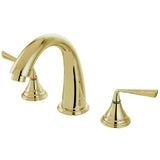 Silver Sage KS5362ZL Two-Handle 3-Hole Deck Mount Roman Tub Faucet, Polished Brass