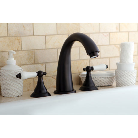 Vintage KS5365PL Two-Handle 3-Hole Deck Mount Roman Tub Faucet, Oil Rubbed Bronze
