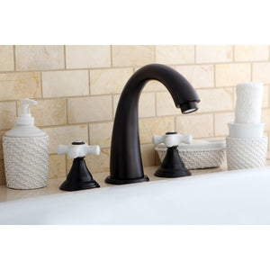 Royale KS5365PX Two-Handle 3-Hole Deck Mount Roman Tub Faucet, Oil Rubbed Bronze