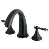 Royale KS5365TL Two-Handle 3-Hole Deck Mount Roman Tub Faucet, Oil Rubbed Bronze