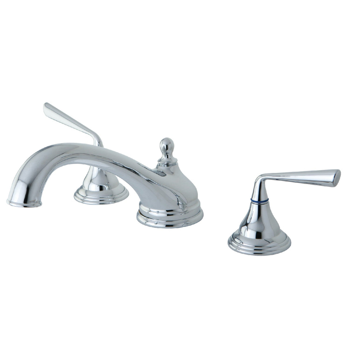 Silver Sage KS5531ZL Two-Handle 3-Hole Deck Mount Roman Tub Faucet, Polished Chrome